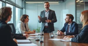 Virtual CISO Presenting to Executive Team