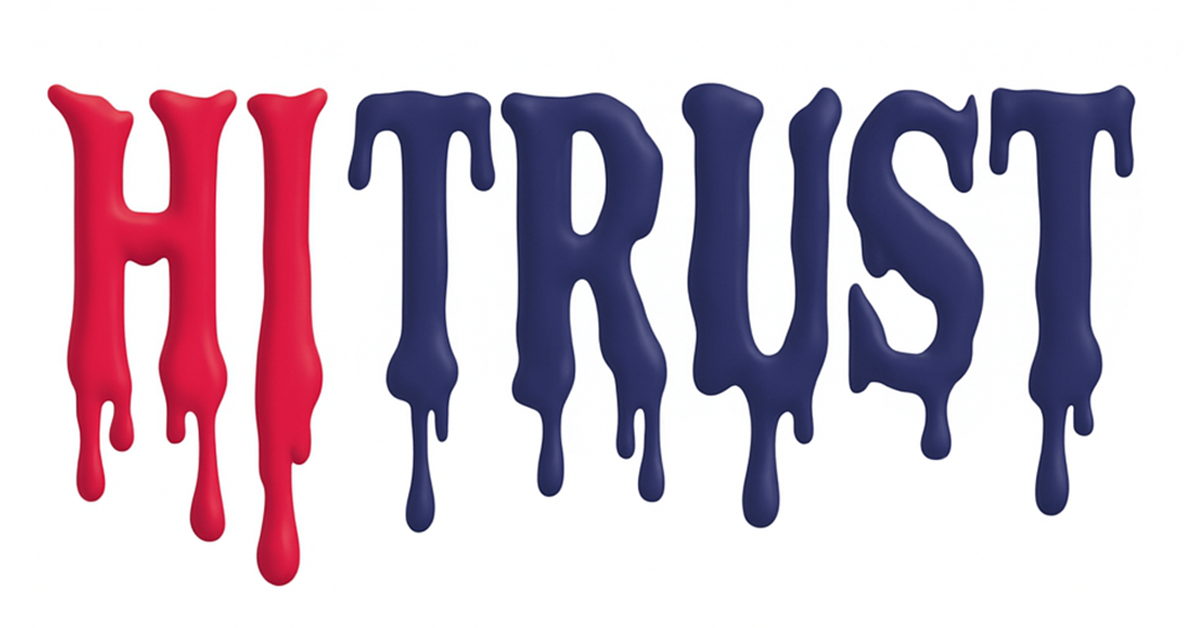 HITRUST Logo but Halloween Melty